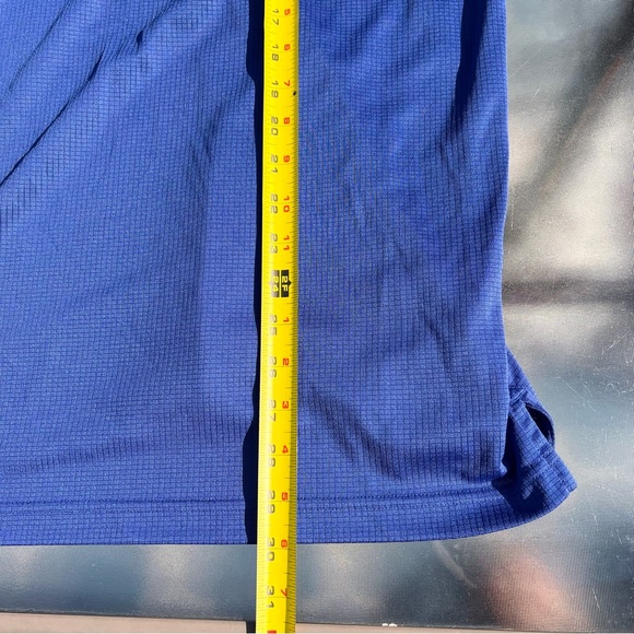 Izod Golf Mens Short Sleeve Polyester Shirt  Blue Performance Size Large - Picture 4 of 7